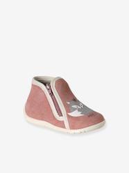 Shoes-Zipped Soft Leather Ankle Boots for Babies