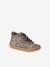 Soft leather lace-up ankle boots for baby's first steps brown+dark brown+fuchsia+golden yellow+rose 