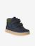 Pair of boys boots with straps khaki+navy blue 
