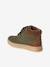Pair of boys boots with straps khaki+navy blue 