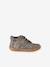 Soft leather lace-up ankle boots for baby's first steps brown+dark brown+fuchsia+golden yellow+rose 