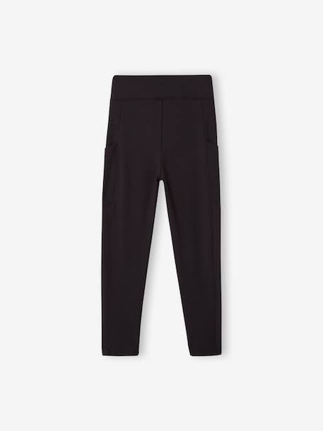 Sports leggings for girls anthracite 