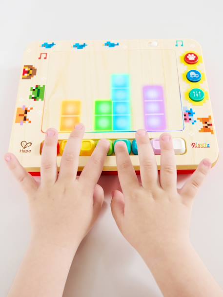 Little interactive pixel piano red 