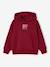 Hooded sweatshirt for boys marl red+navy blue 