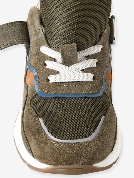 Pair of boys trainers khaki+navy blue 