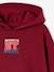 Hooded sweatshirt for boys marl red+navy blue 