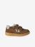 Pair of girls leather trainers beige+brown+golden yellow+old rose 
