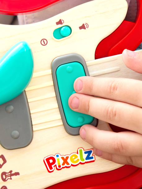 Interactive pixel guitar red 