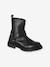 Pair of girls leather boots black 