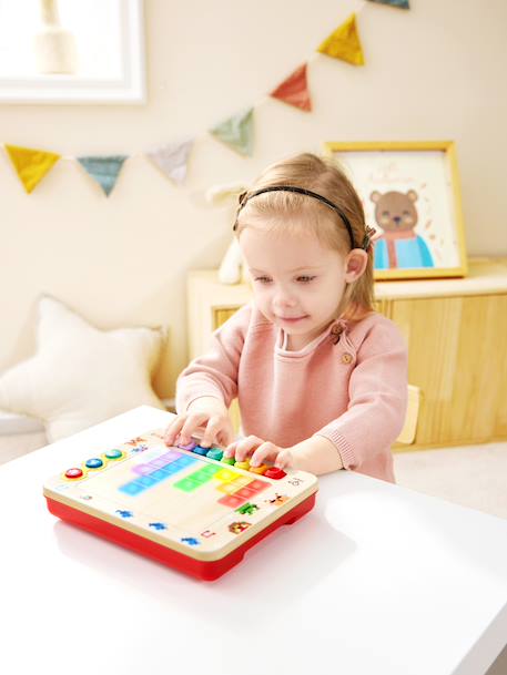 Little interactive pixel piano red 