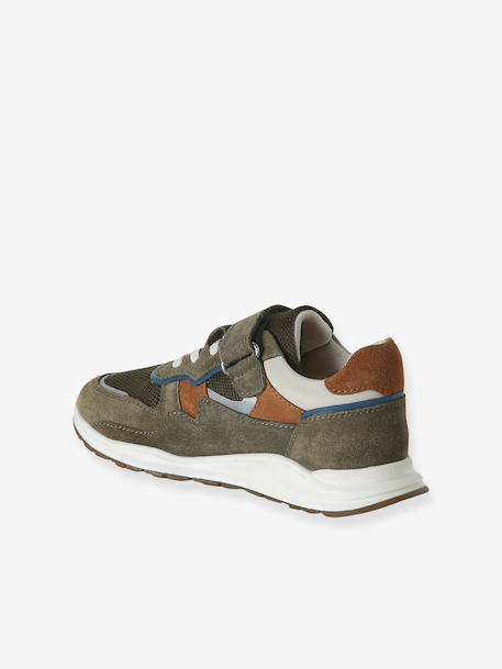 Pair of boys trainers khaki+navy blue 