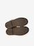 Pair of girls leather boots brown 