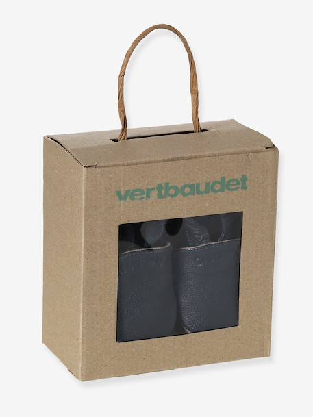 Supple Leather Shoes with Elastic, for Babies chocolate+navy blue+night blue 
