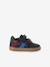 Hook&Loop Leather Trainers for Babies ecru+navy blue+set white 