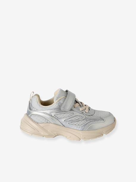 Pair of girls trainers silver 