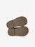 Pair of baby first steps boots black+golden yellow 