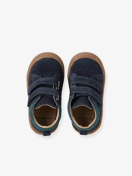 Pair of Soft Leather Boots for Babies, Designed for First Steps beige+blue+brown+electric blue+green+ocean blue+ochre+sage green+set beige+set brown+set green 