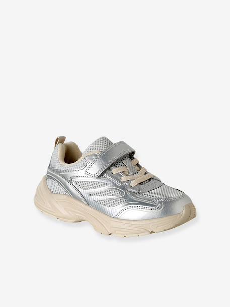 Pair of girls trainers silver 
