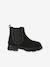 Pair of girls leather boots black 