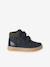 Pair of boys boots with straps khaki+navy blue 
