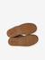 Pair of girls leather boots taupe 