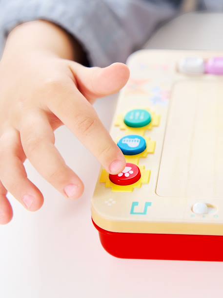 Little interactive pixel piano red 