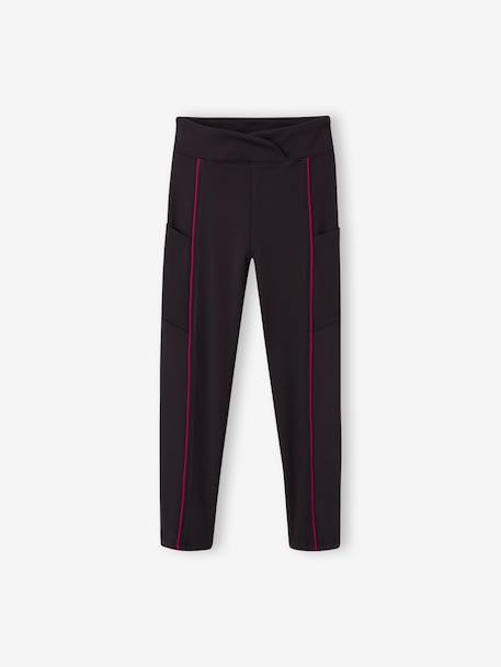 Sports leggings for girls anthracite 