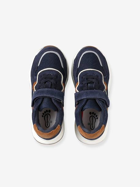 Pair of boys trainers khaki+navy blue 