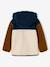 Zip-up hooded cardigan for boys fir green+medium blue 