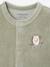Pack of 2 baby sleepsuits with front opening cappuccino+pale pink+sage green 