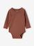 Pack of 5 long-sleeved bodysuits for newborn marl beige 