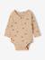 Pack of 5 long-sleeved bodysuits for newborn marl beige 