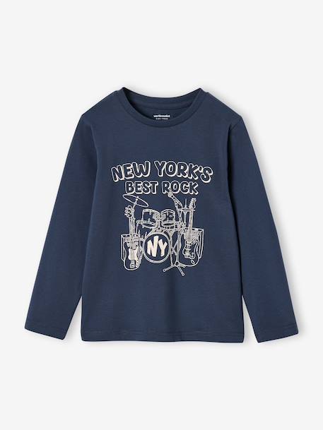 Long-sleeved T-shirt for boys anthracite+cappuccino+red+sage green+white 