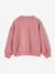Zip-up sweatshirt for girls old rose 