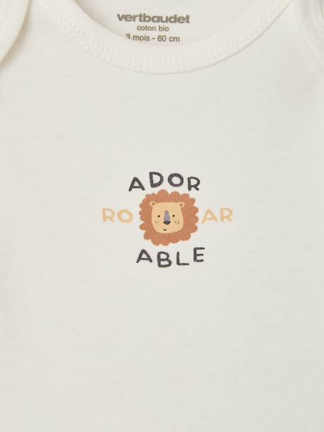 Pack of 3 long-sleeved bodysuits for baby hazel 