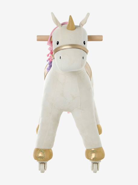 Horse on Wheels in FSC® Wood Big Horse+ecru+Small Horse+white 
