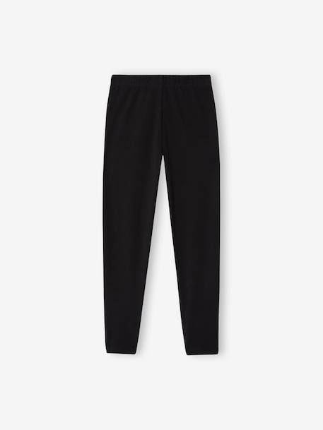 Long leggings for girls black+plum 