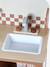 Wooden kitchen with FSC100® wooden accessories caramel+ecru+rose+sage green 