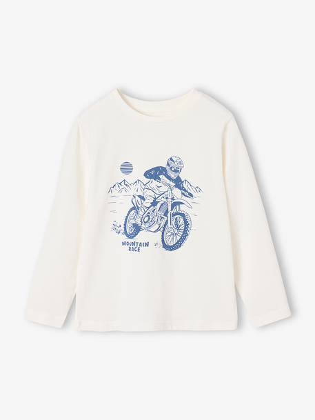 Long-sleeved T-shirt for boys anthracite+cappuccino+red+sage green+white 