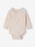 Pack of 5 long-sleeved bodysuits for newborn marl beige 