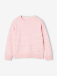 Girls-Cardigans, Jumpers & Sweatshirts-Long-sleeved jumper for girls