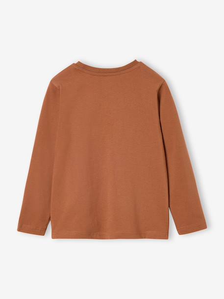 Long-sleeved T-shirt for boys anthracite+cappuccino+red+sage green+white 