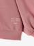 Zip-up sweatshirt for girls old rose 