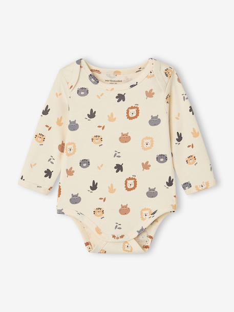 Pack of 3 long-sleeved bodysuits for baby hazel 