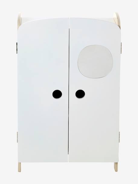FSC® 100% wooden doll wardrobe white 