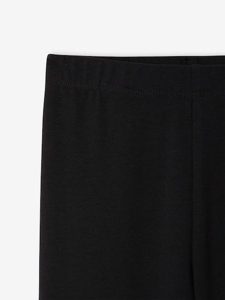 Long leggings for girls black+plum 