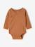 Pack of 5 long-sleeved bodysuits for newborn marl beige 