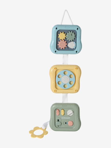 Modular baby sensory activity cube multicoloured 