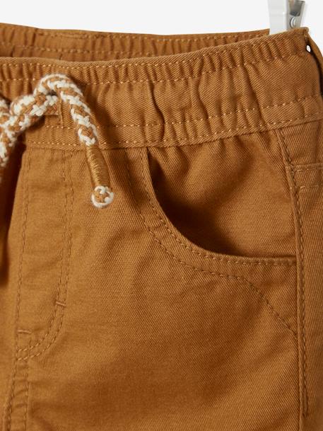 Twill Shorts with Elasticated Waistband, for Baby Boys beige+Brown+Grey Anthracite 