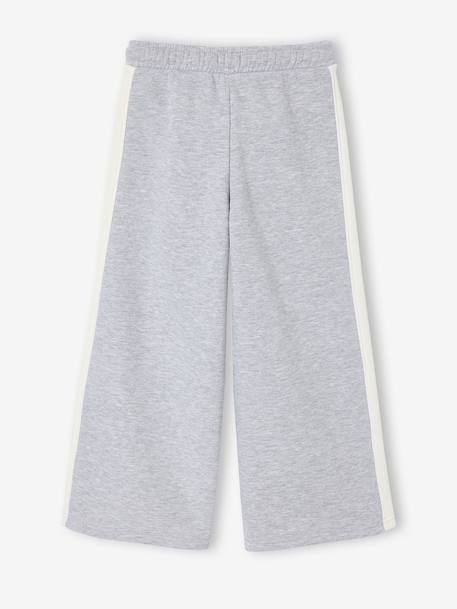 Wide-leg joggers for girls marl grey 